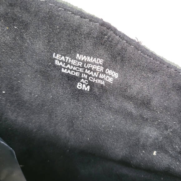 NIB Nine West Made Black Leather Pull On Ankle Boots with Lace Detail Size 8 M - Picture 7 of 11